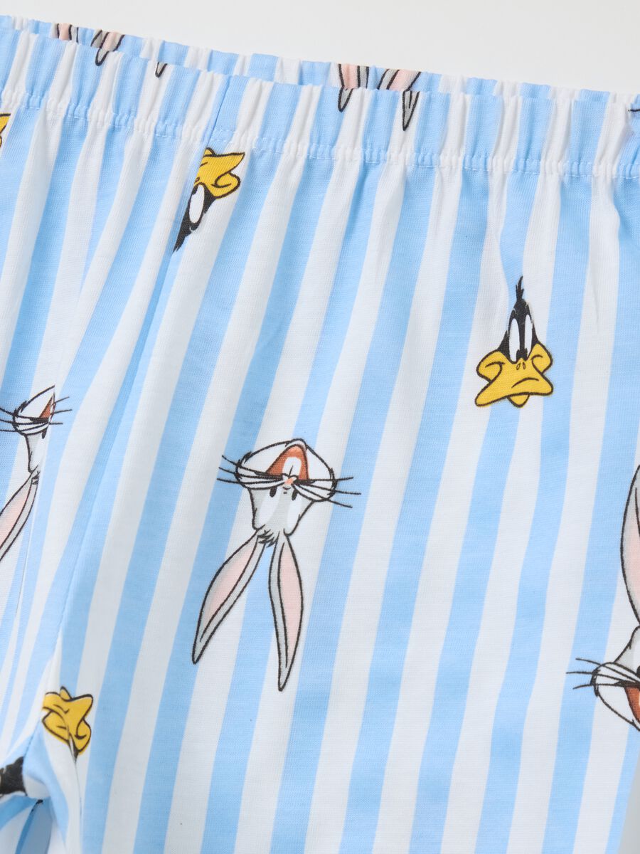 Blue Looney Tunes short pyjamas in cotton_2