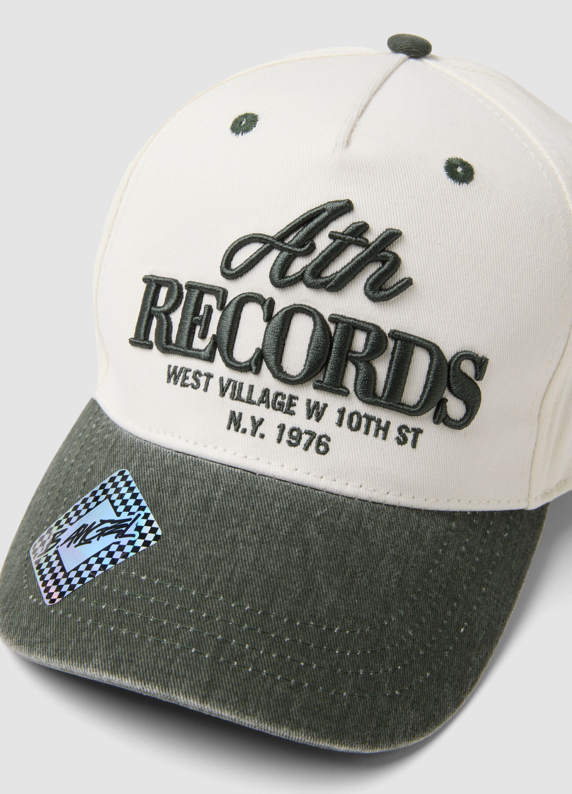 White pure cotton baseball cap