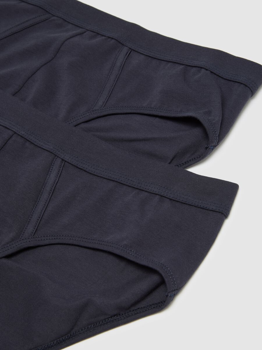 Two-pack of stretchy cotton blue briefs_1