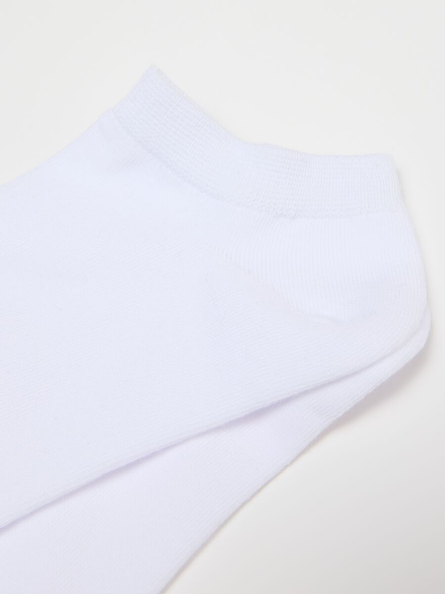 Multipack of Multicoloured Short Cotton Blend Socks in Regular Fit_1