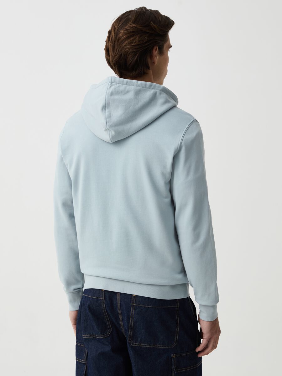 Organic cotton full-zip sweatshirt with hood_2