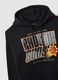Black cotton blend hoodie with Phoenix Suns print_5