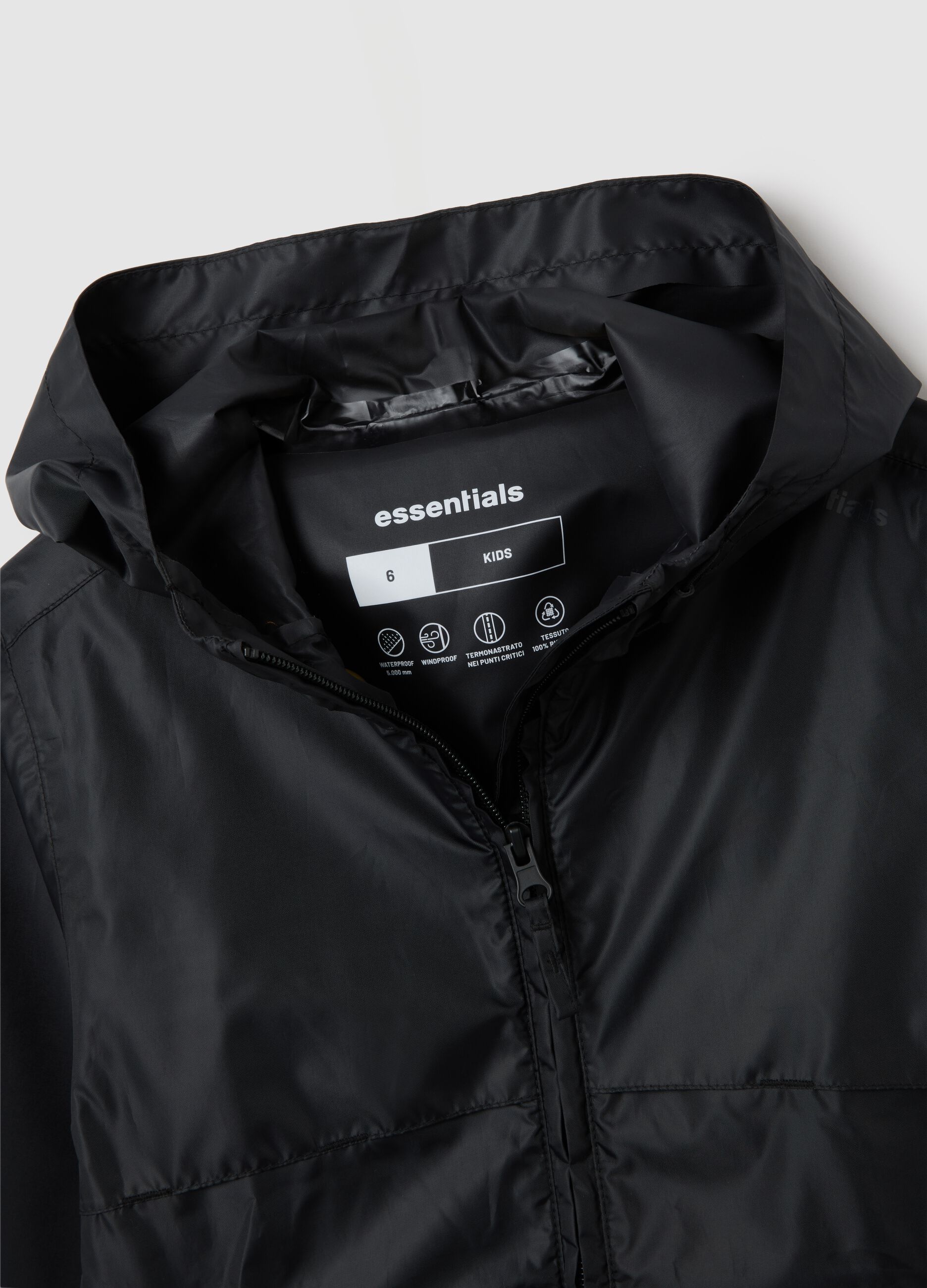 Girls' black jacket regular fit