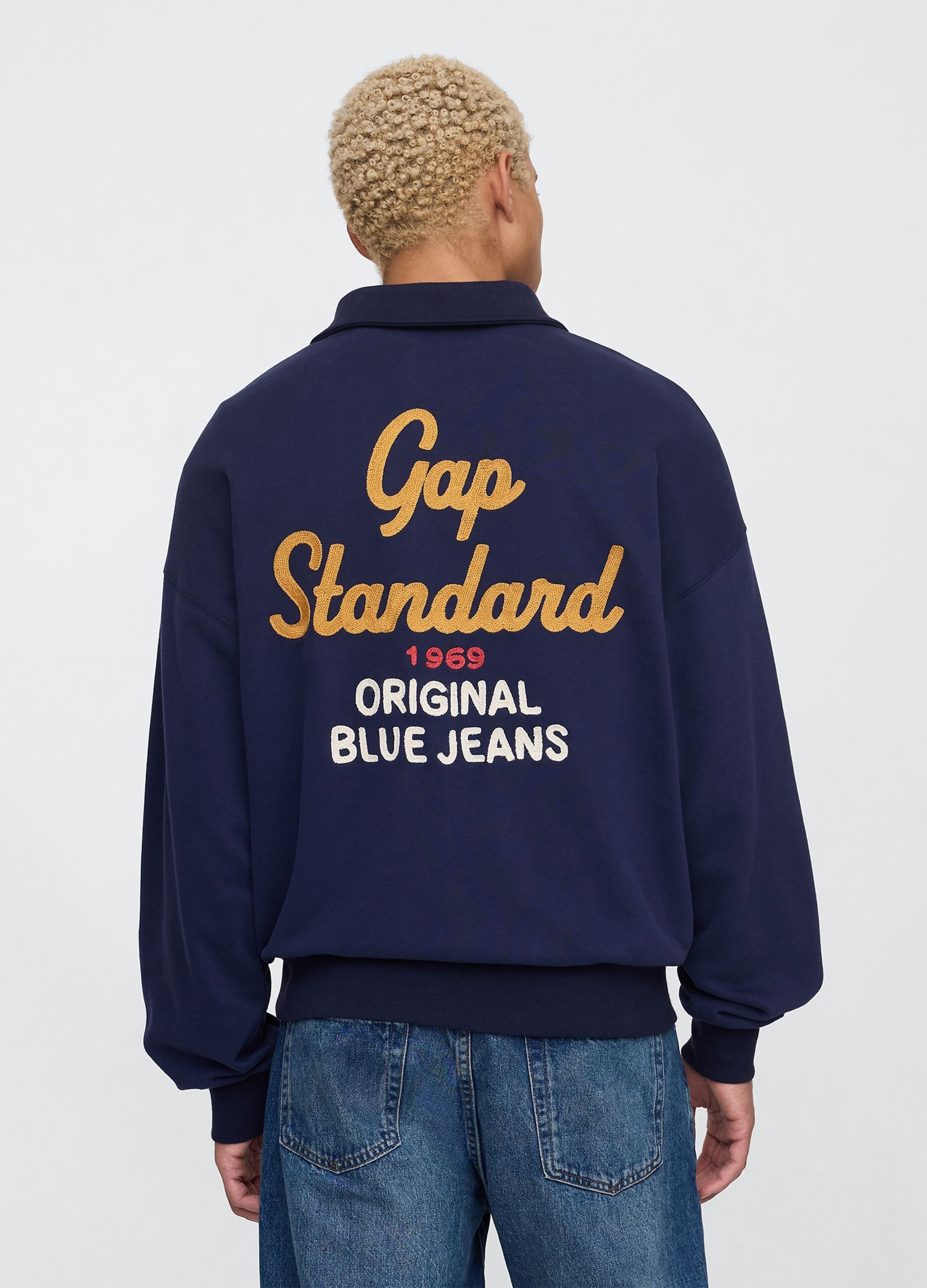 Gap Blue Half-Zip Sweatshirt