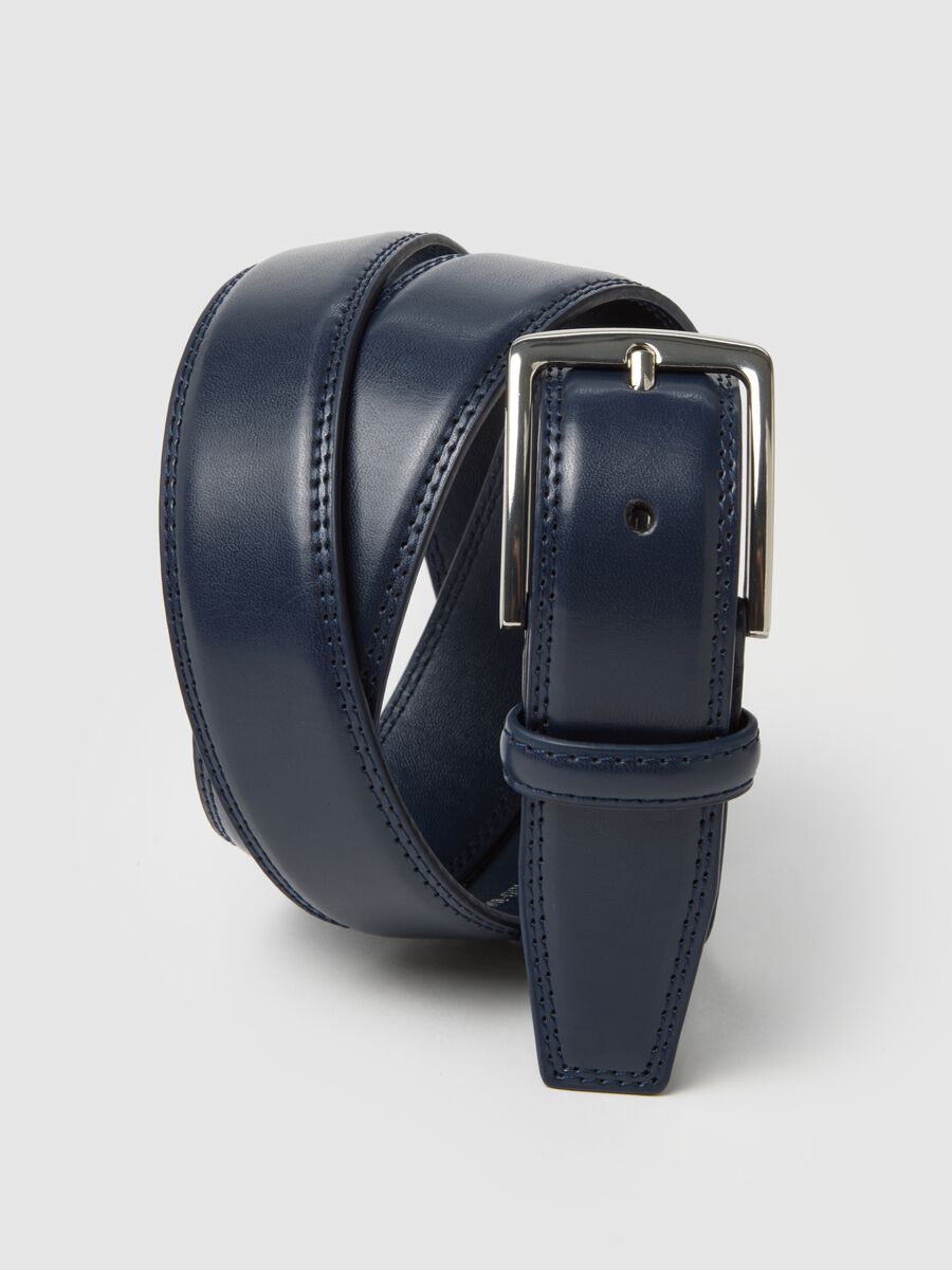 Cintura in vera pelle blu_2