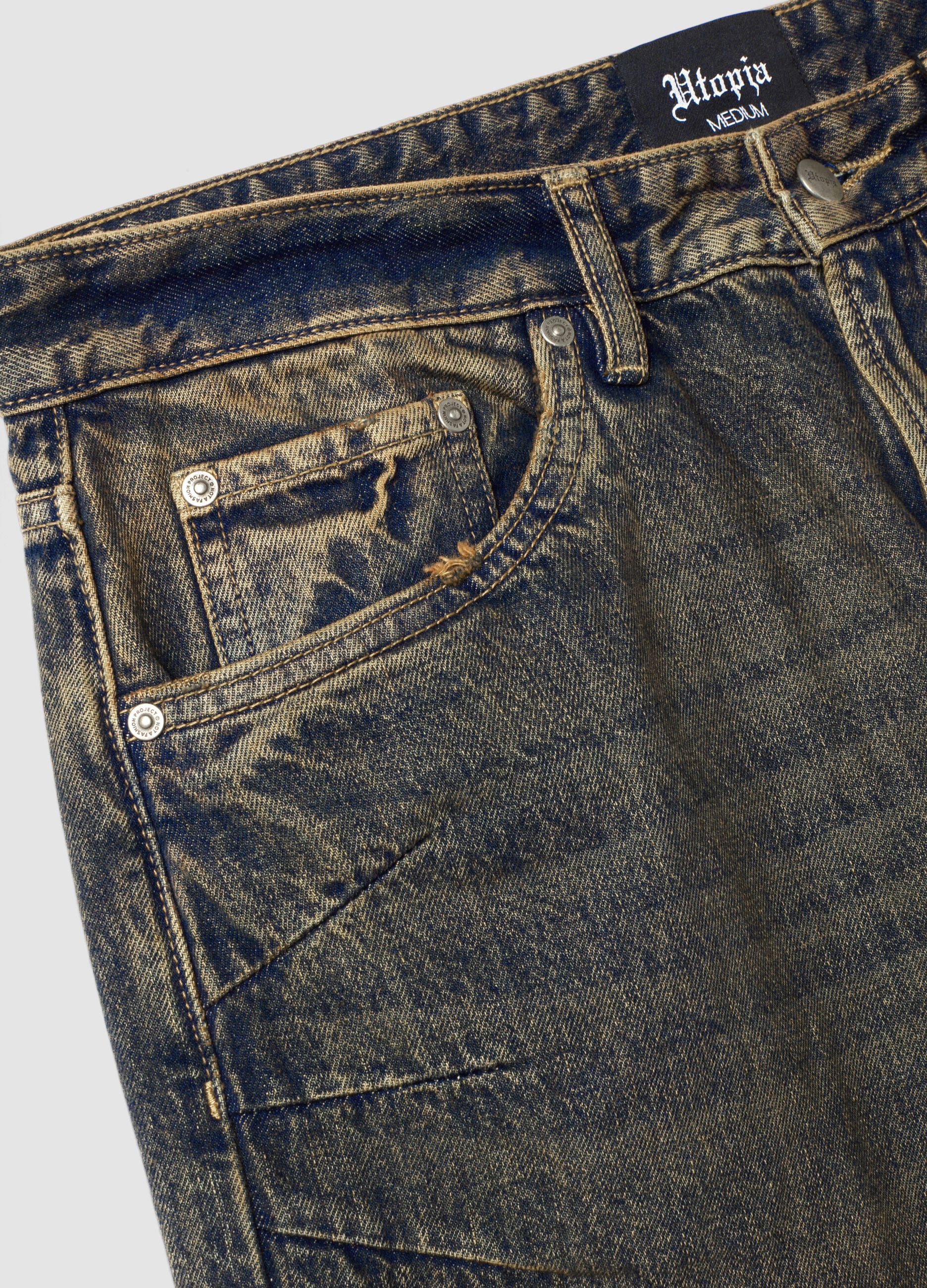 Wide Leg Denim Vintage Dark Blue