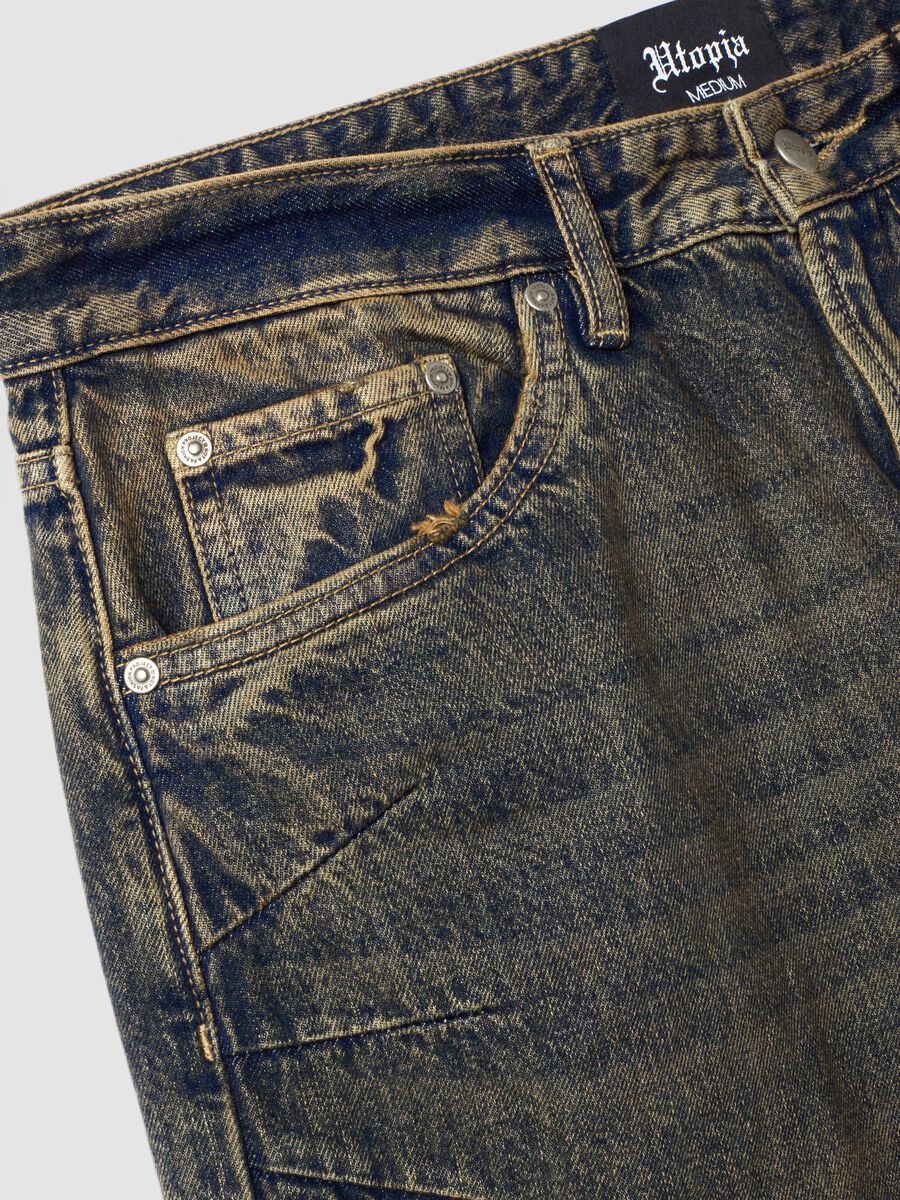 Wide Leg Denim Vintage Dark Blue_7