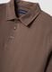 Polo marrone a maniche corte in puro cotone regular fit_1