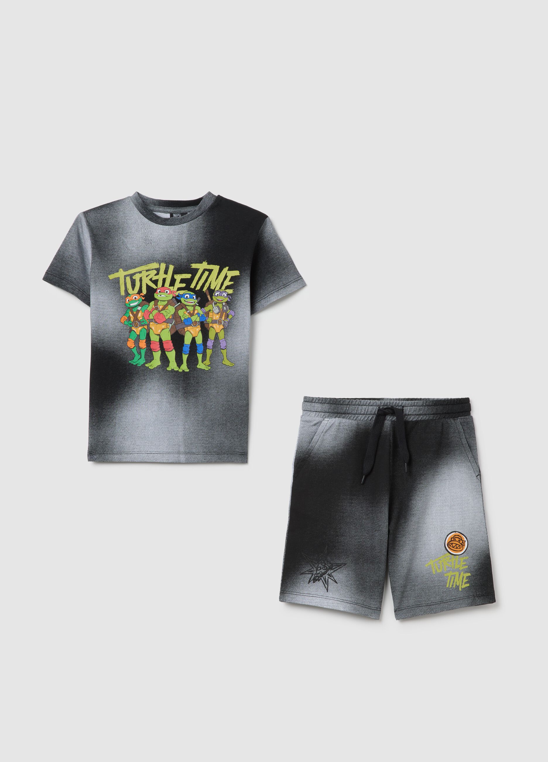 Boys’ multicoloured regular-fit T-shirt in 100% cotton with Teenage Mutant Ninja Turtles print
