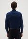 Men's Blue Cotton Blend Shirt Slim Fit Easy Iron_1