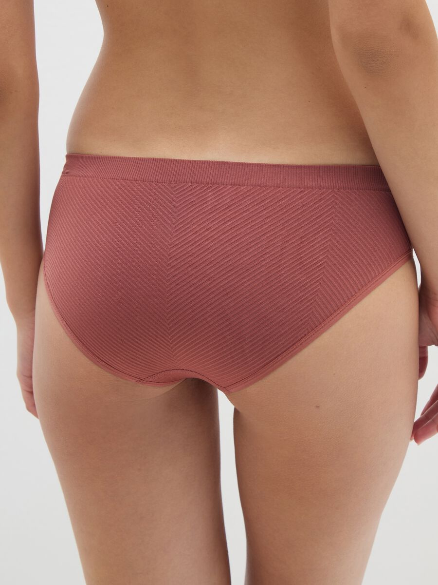 Brown Stretch Fabric Underwear_2