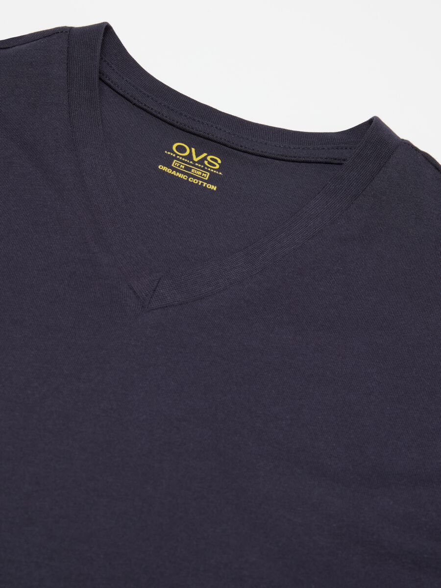 Organic cotton undershirt with V neck_5