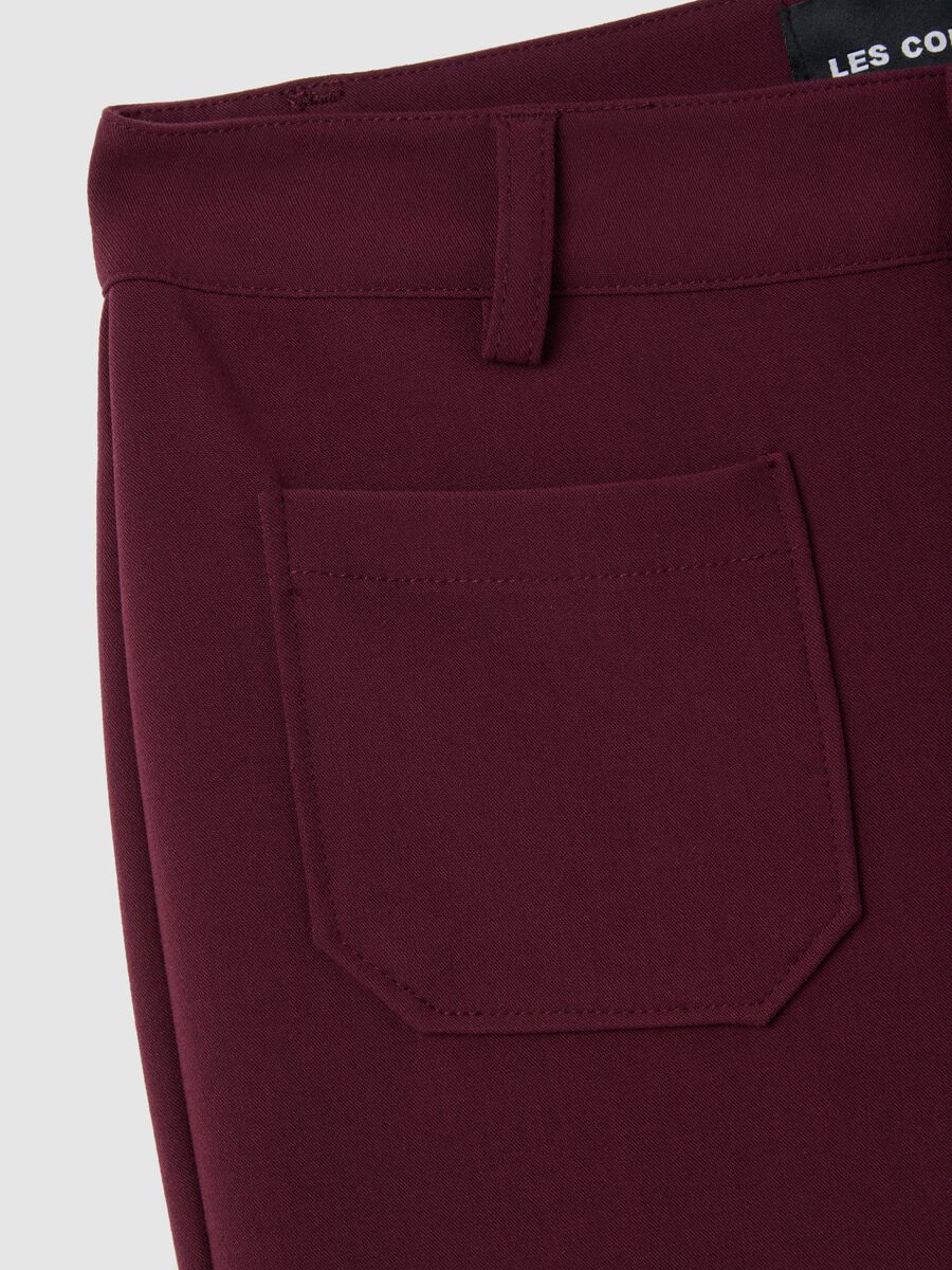 Pantaloni viola a gamba larga_1
