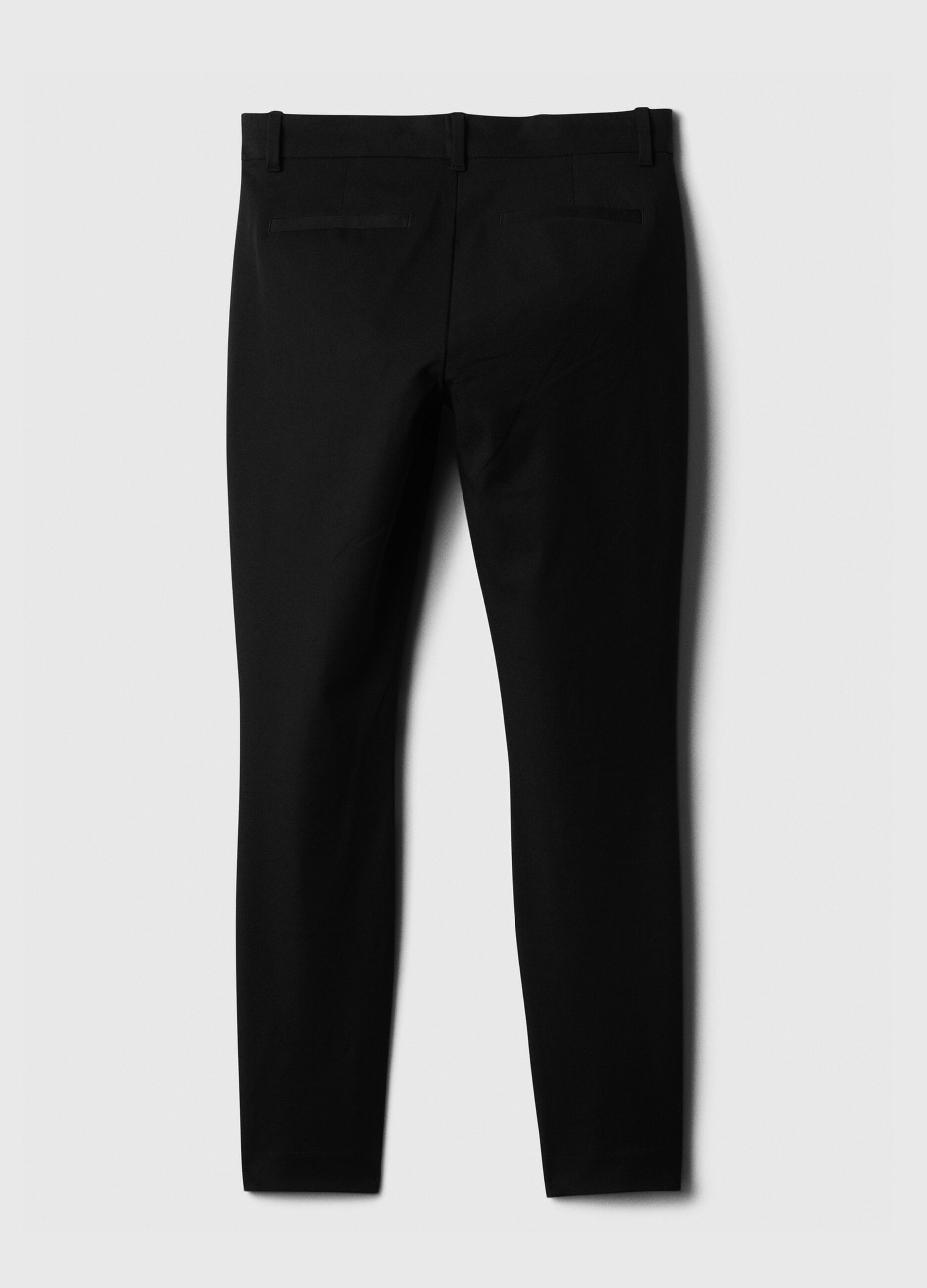 Cigarette trousers in stretch cotton