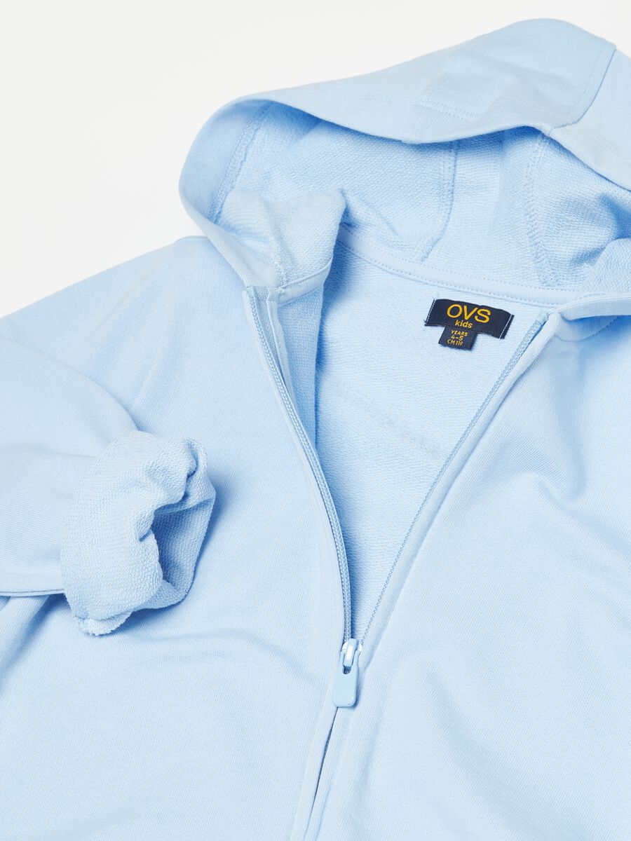 Full-zip in French Terry con cappuccio_2