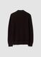Half-zip marrone in misto cotone regular fit_2