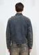 Vintage Dark Blue Padded Denim Jacket_4