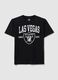 Black pure cotton regular fit Las Vegas Raiders T-shirt_4