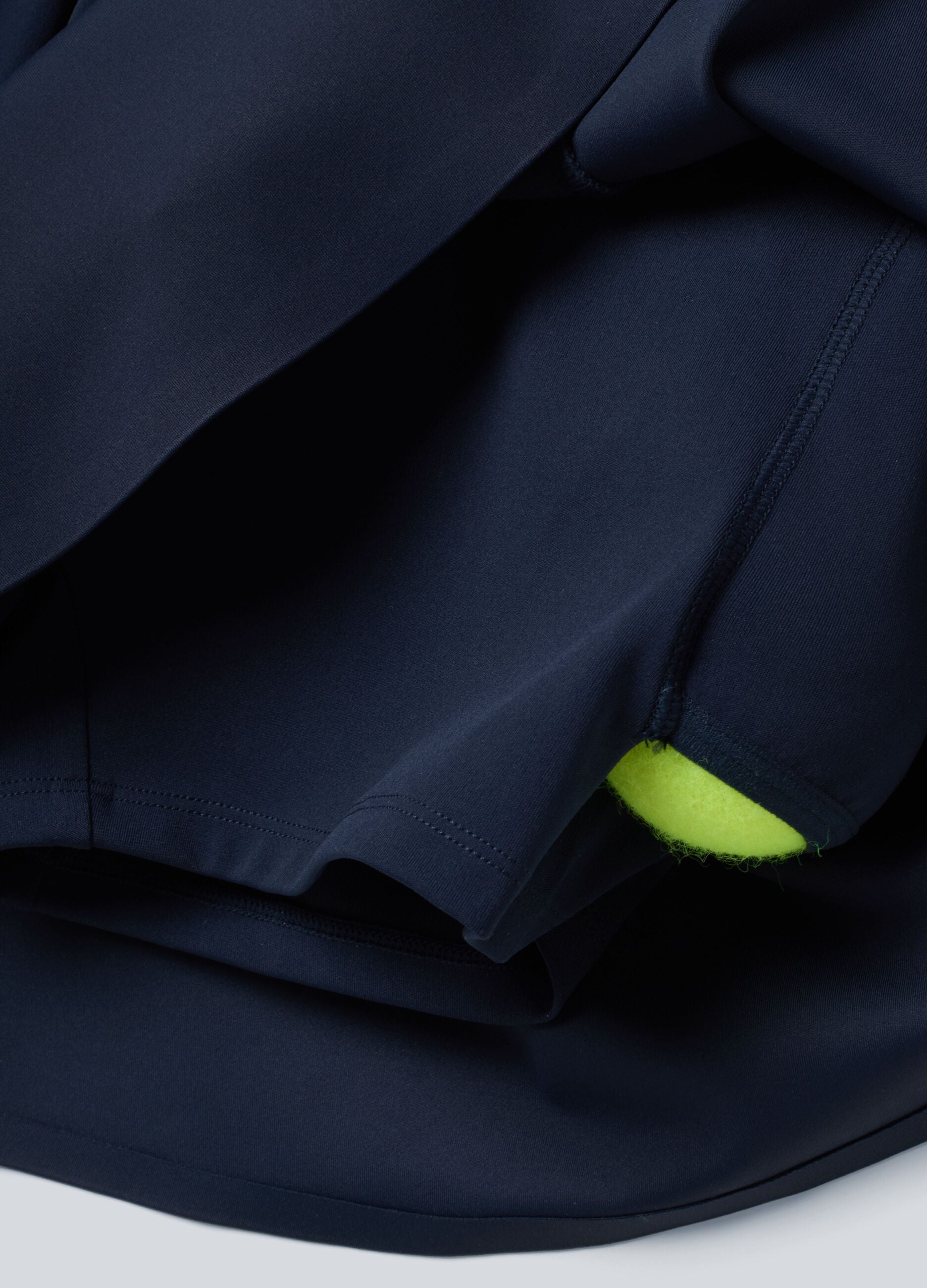 ALTAVIA COURT blue sports skirt in stretch technical fabric with integrated shorts