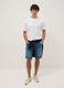 Slim-fit stretch cotton shorts_0