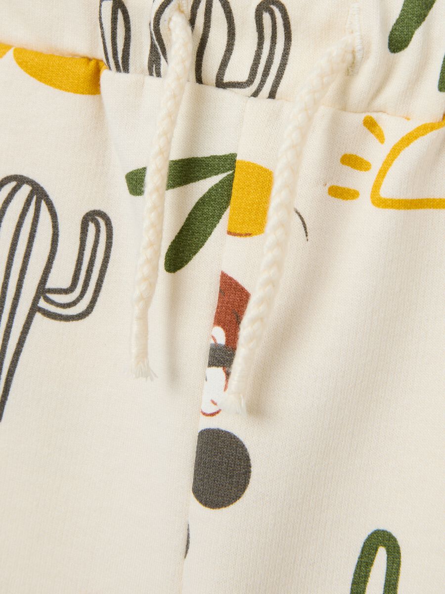 Children's multicolor regular fit pure cotton shorts_2