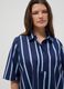 Blue striped pure cotton shirt dress_1