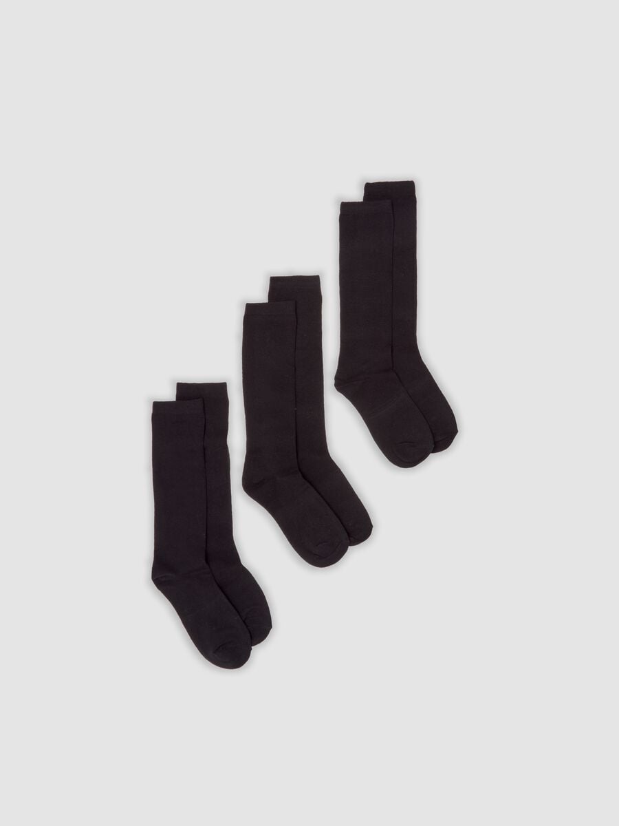 3-pack of black organic stretch cotton socks_0