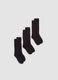 3-pack of black organic stretch cotton socks_0