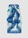 Blue pure cotton pareo with nautical print_0