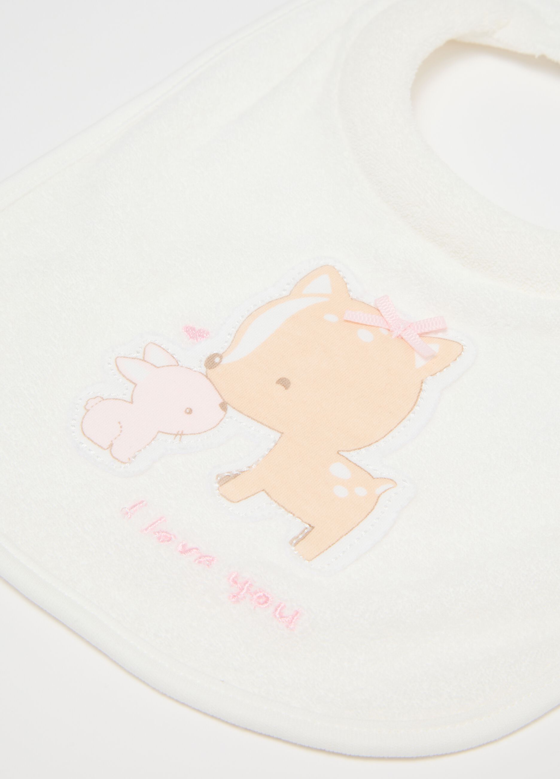 Baby Bibs Twin Pack in Multicoloured Pure Cotton