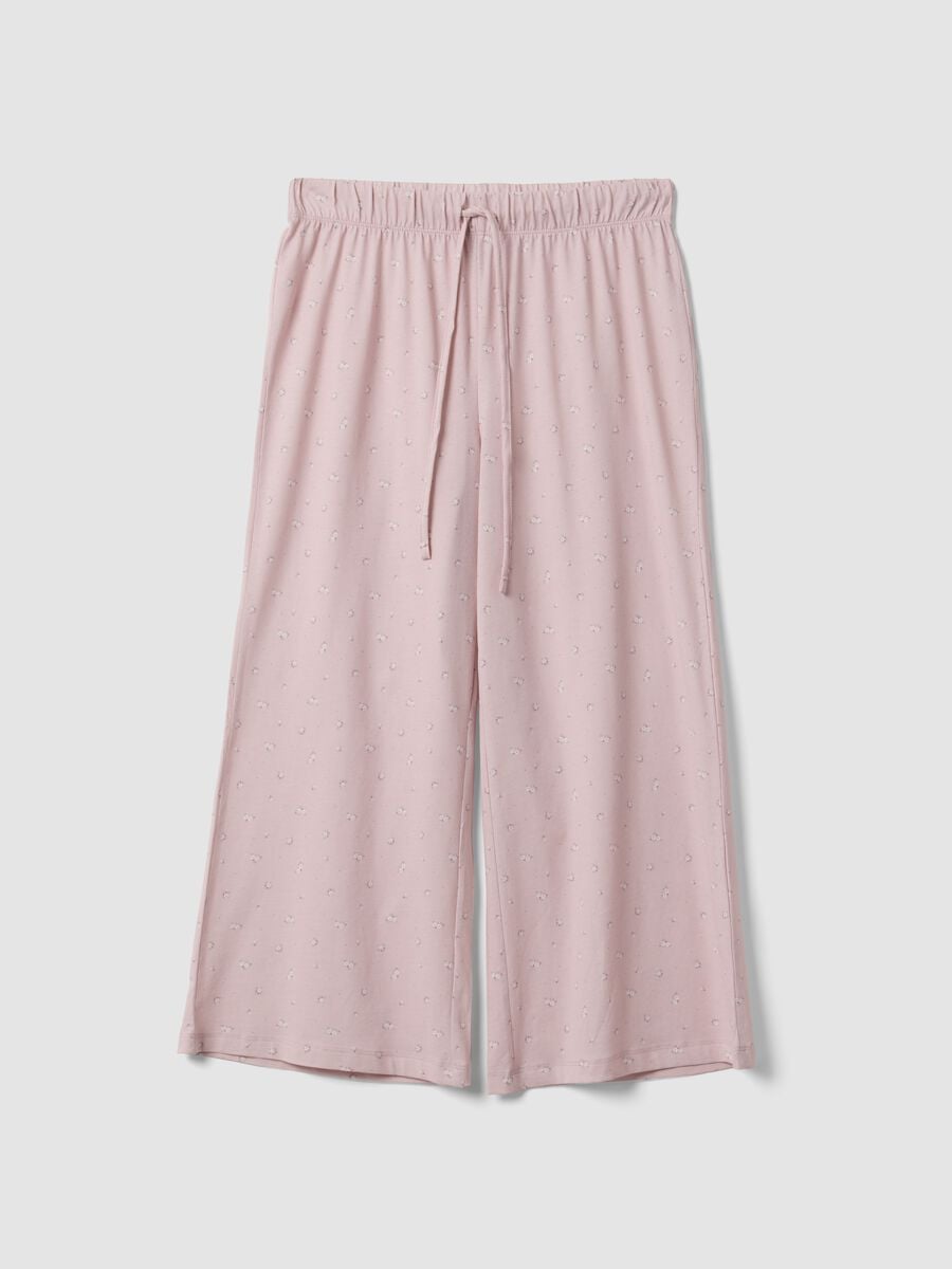 Pantaloni pigiama rosa in puro cotone organico_4