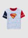 Kids' T-shirt in pure multicolour cotton with Superman print_0