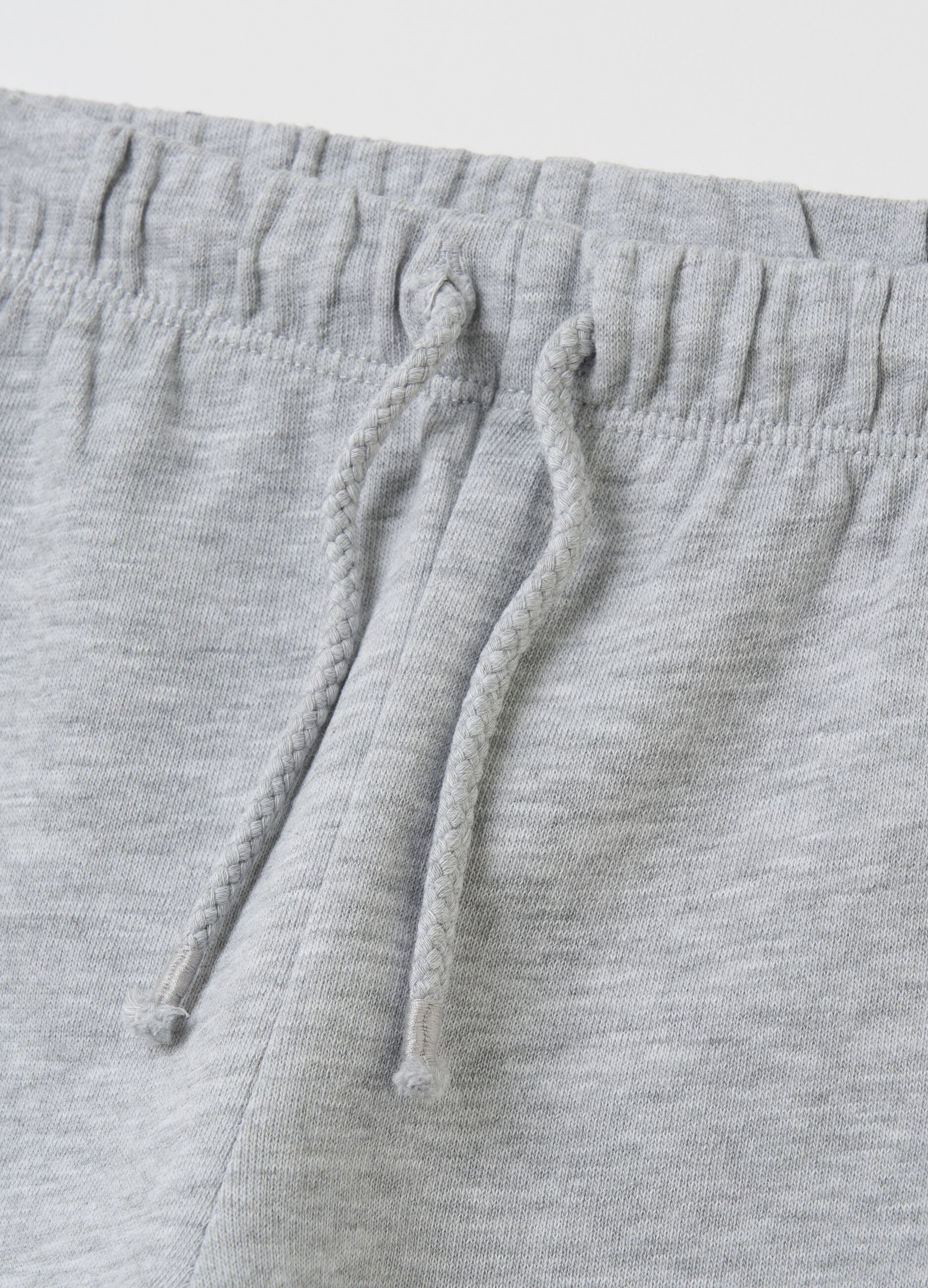 Cotton joggers with drawstring