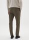 Green chino trousers in stretch cotton blend slim fit_2