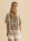 Beige short-sleeve pure cotton T-shirt_3