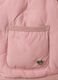 Regular fit pink hoodie jacket for girls_3