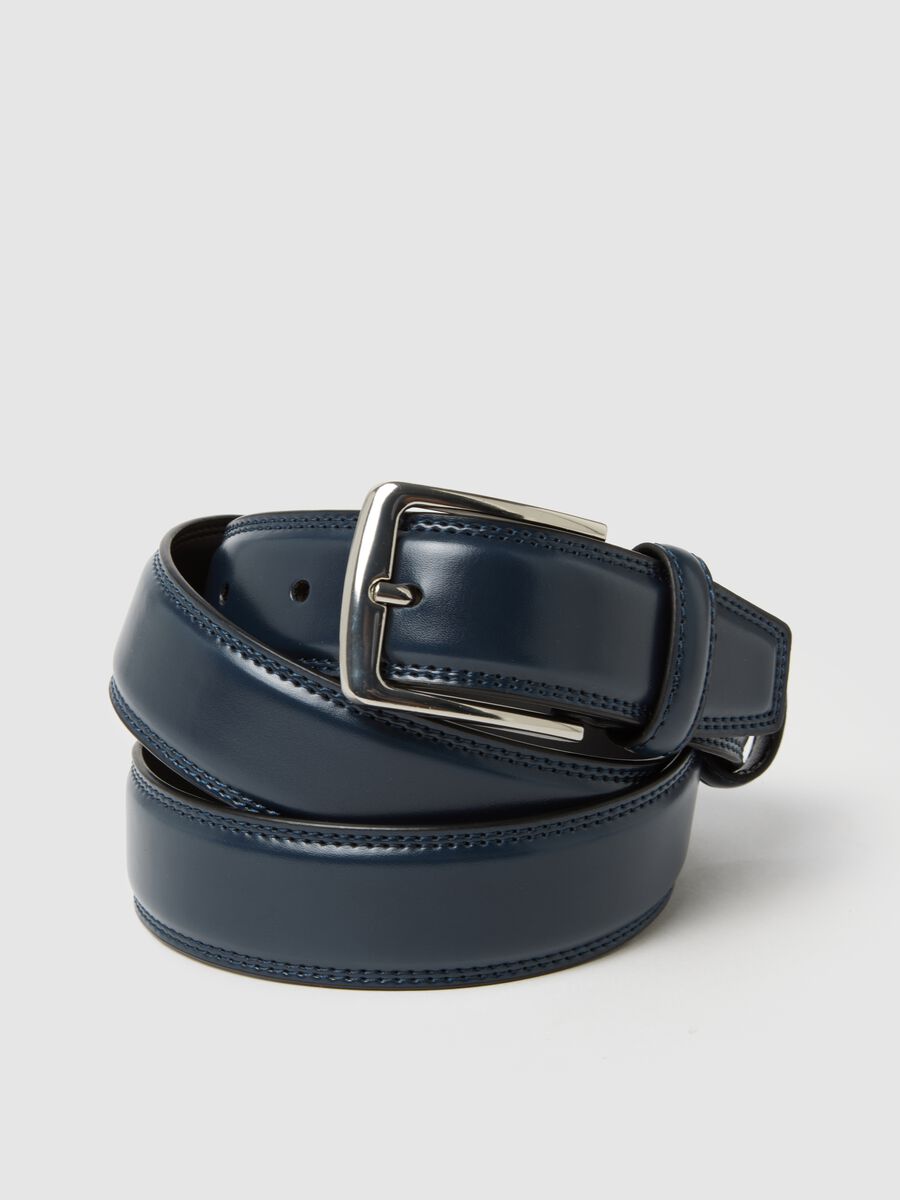 Cintura in vera pelle blu_2