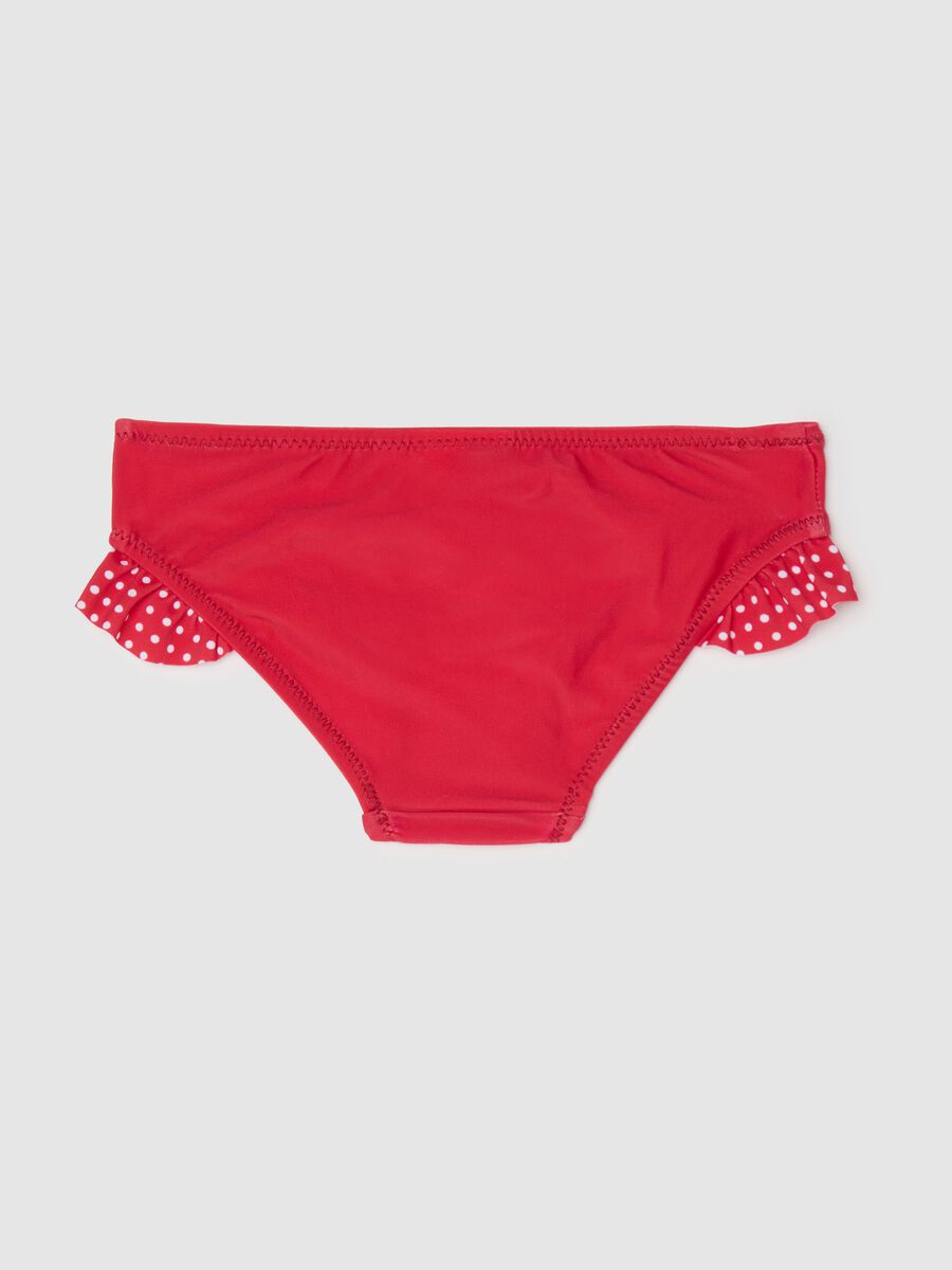 Girls’ swimsuit in red stretch fabric with Hello Kitty print_1