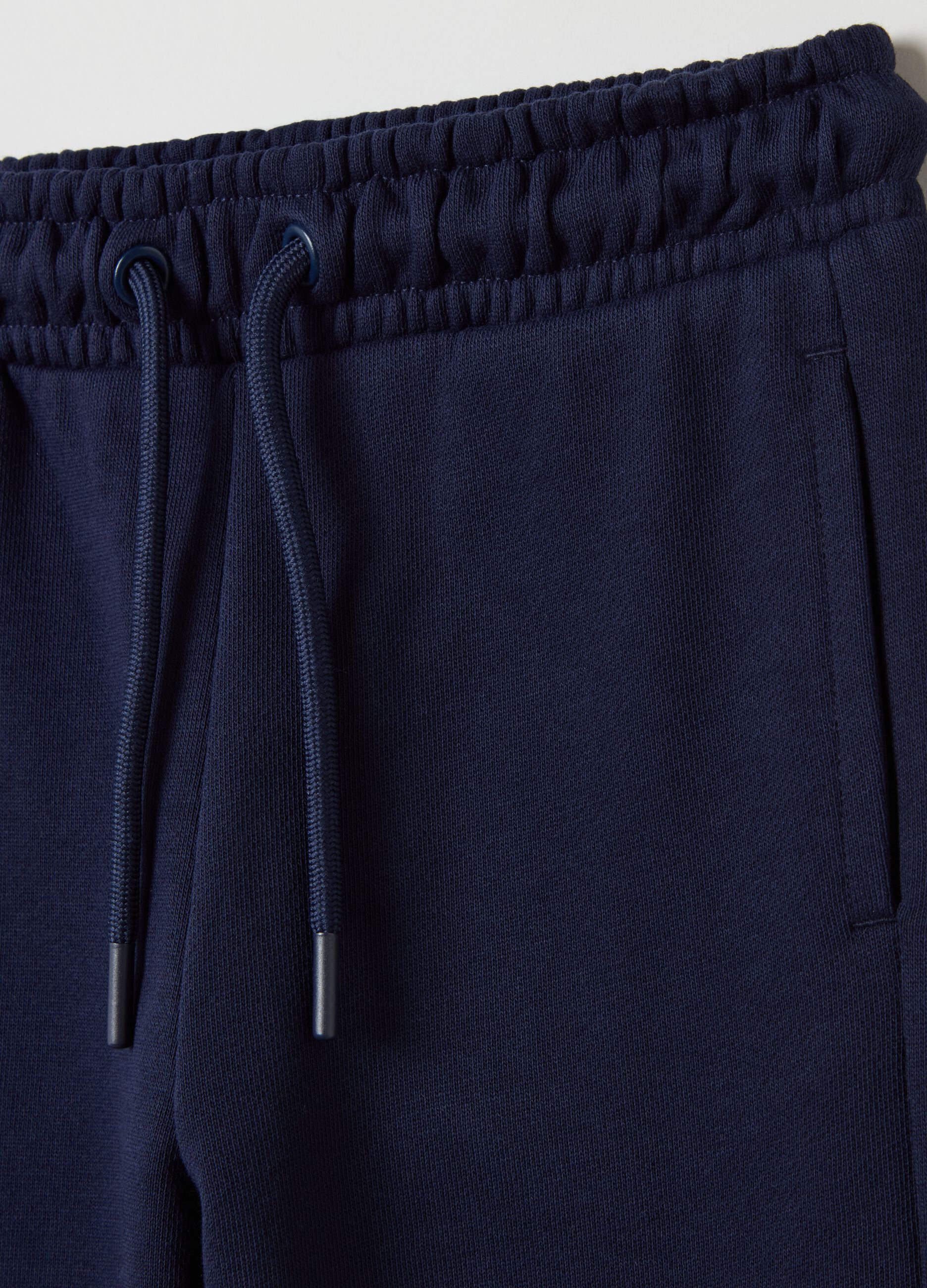 Cotton joggers with drawstring