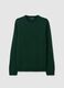 Green crewneck regular fit jumper_4