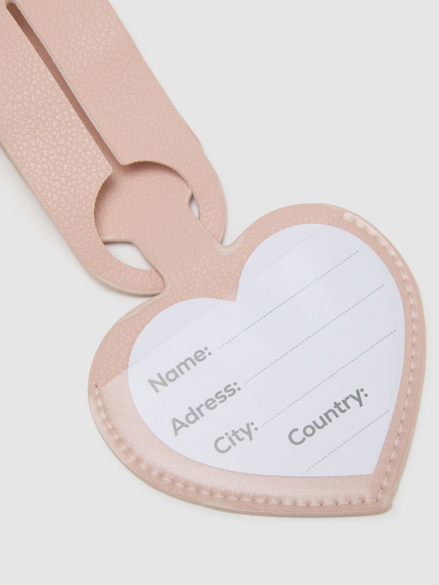 Pink PVC luggage tag_1