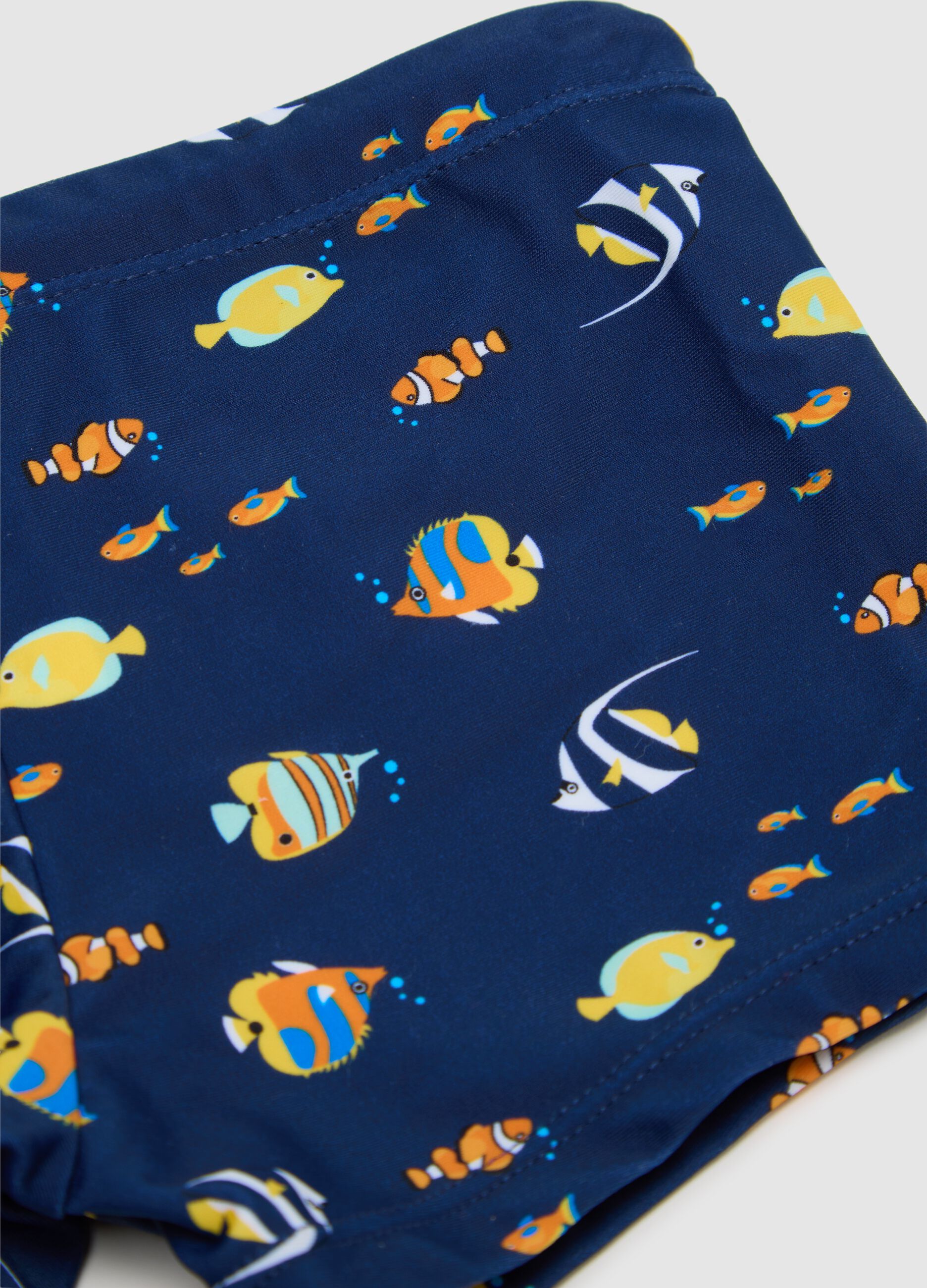 Blue beach boxers with fish print OVS Kids