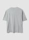 Grey pure cotton T-shirt with foliage print_2