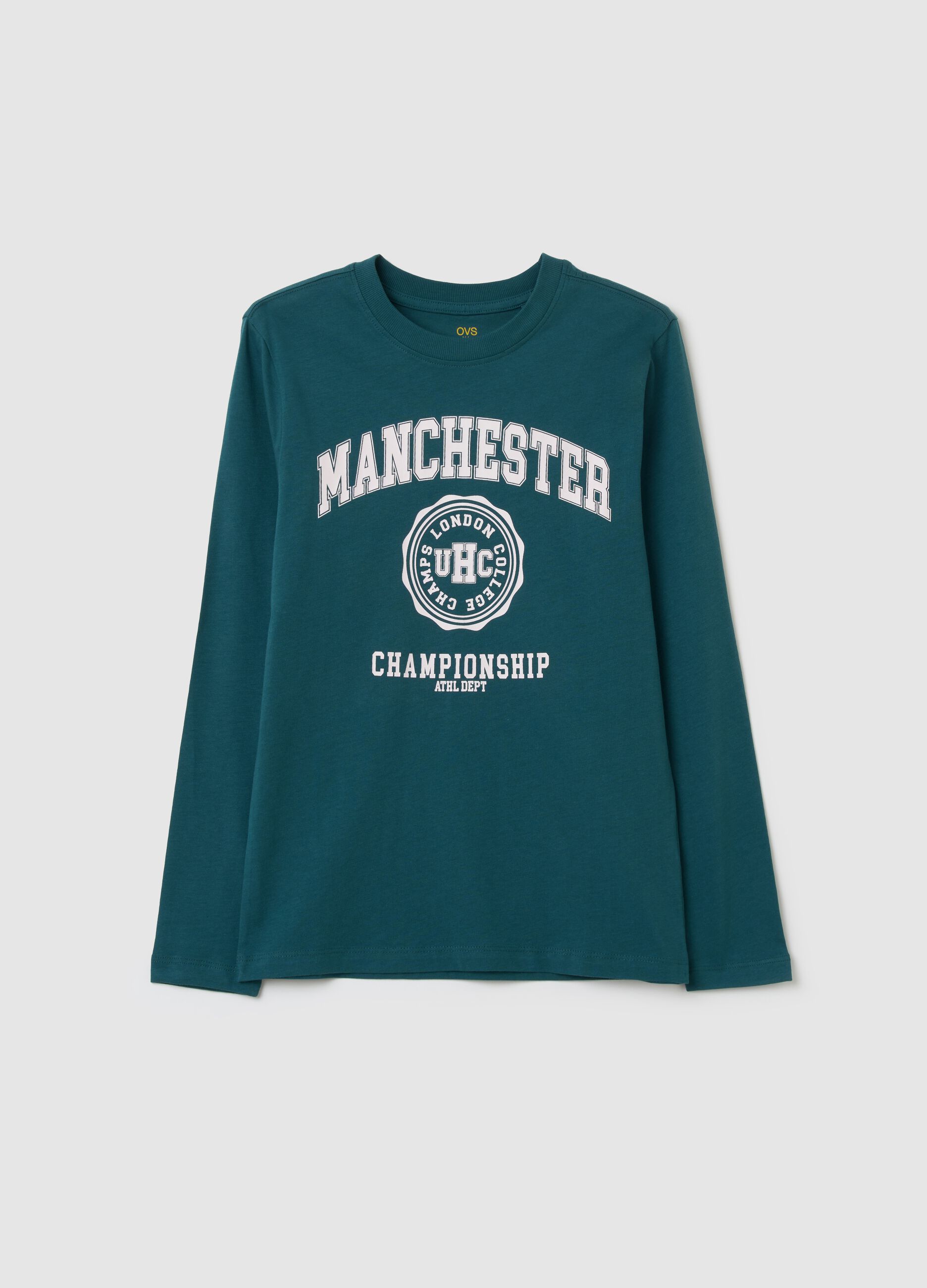 Long-sleeved T-shirt in cotton with print