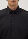 Camicia nera slim fit con colletto classico easy iron_1