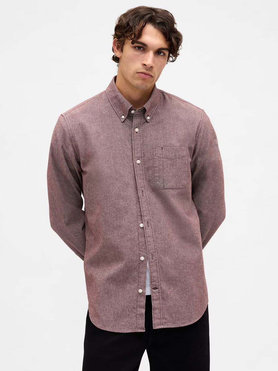 Brown Stretch Shirt_0