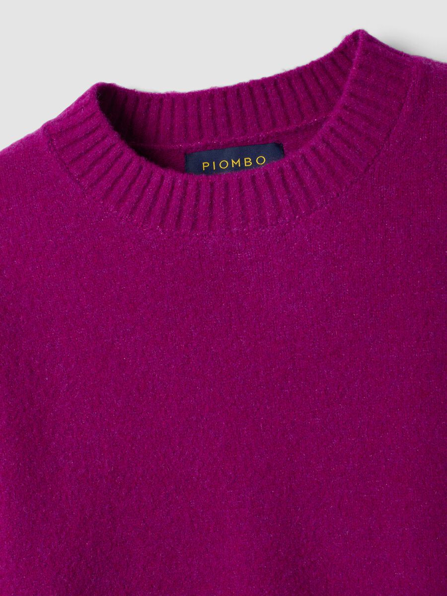 Pink stretch wool crew-neck jumper_2