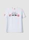Short sleeve pure cotton white regular fit Red Bulls T-shirt_4