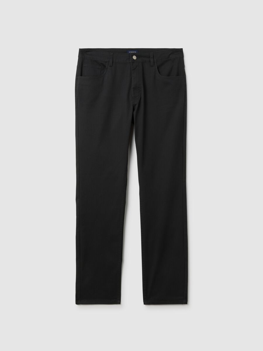 Black trousers with five pockets_0