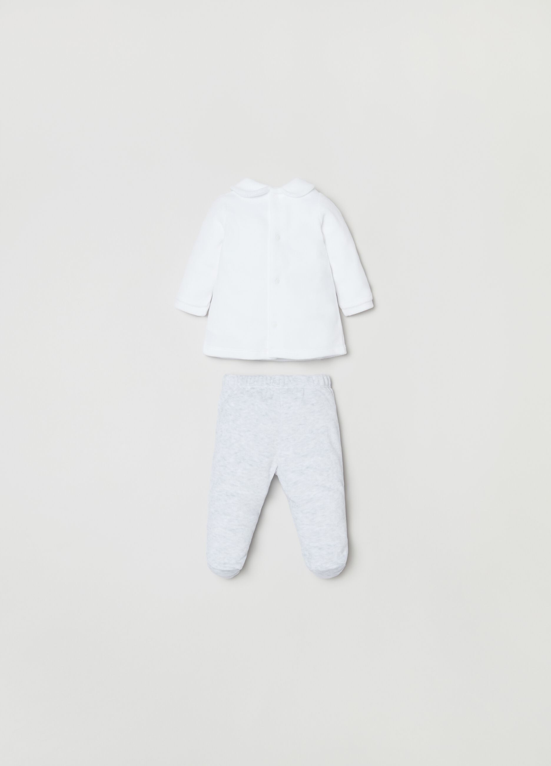 Set t-shirt e ghettine in velour_1